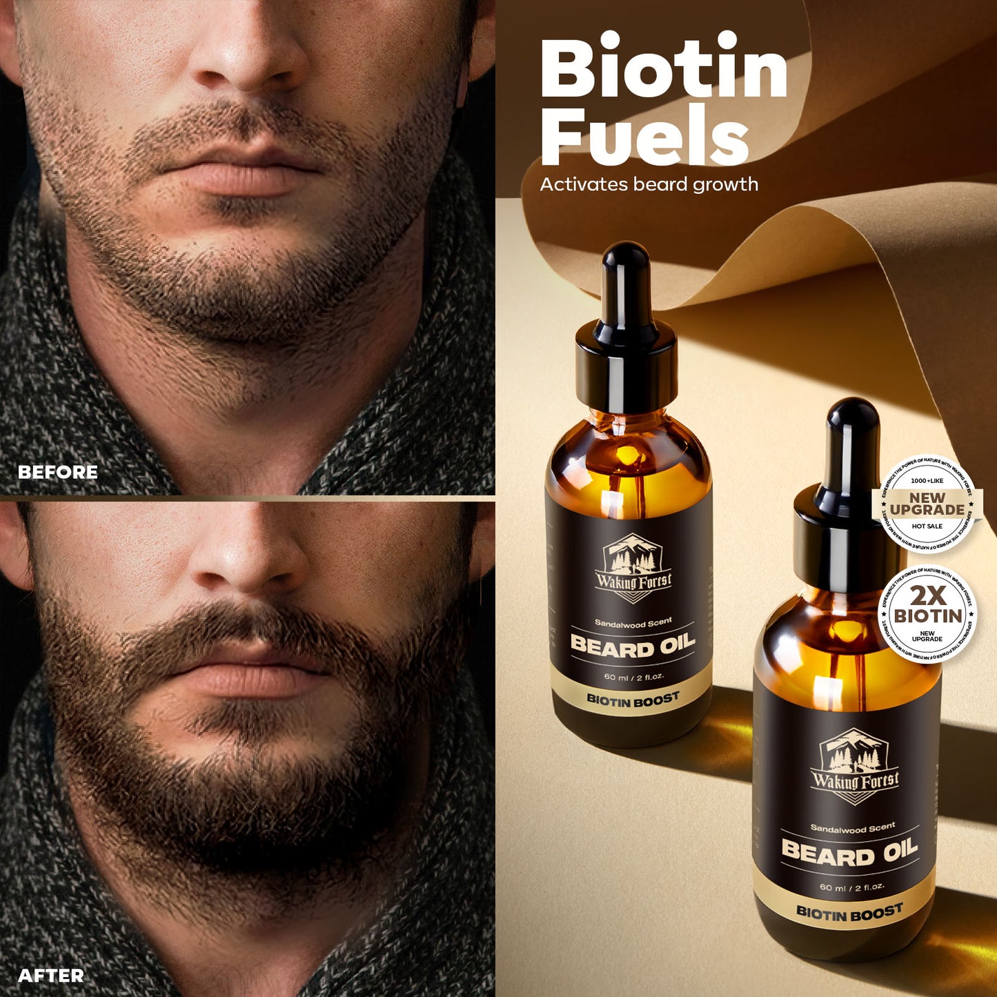 Biotin Beard growth oil 2 fl.oz.