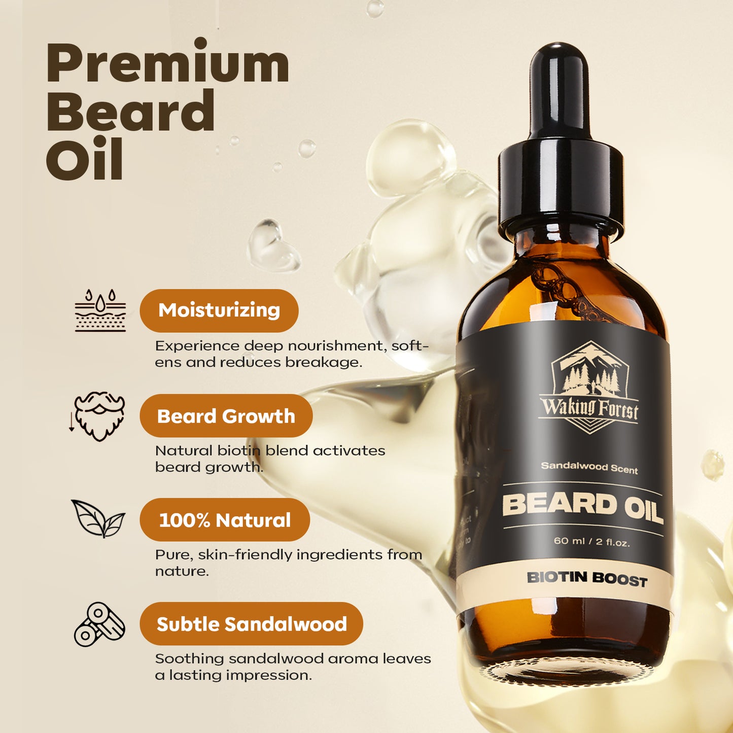 Biotin Beard growth oil 2 fl.oz.