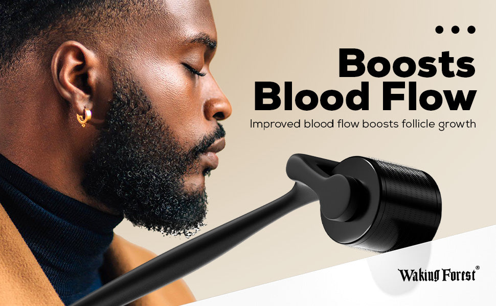 Biotin Beard Growth Kit for Men with Derma Roller 0.25 mm
