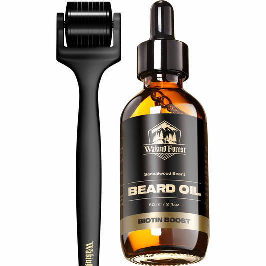 Biotin Beard Growth Kit for Men with Derma Roller 0.25 mm